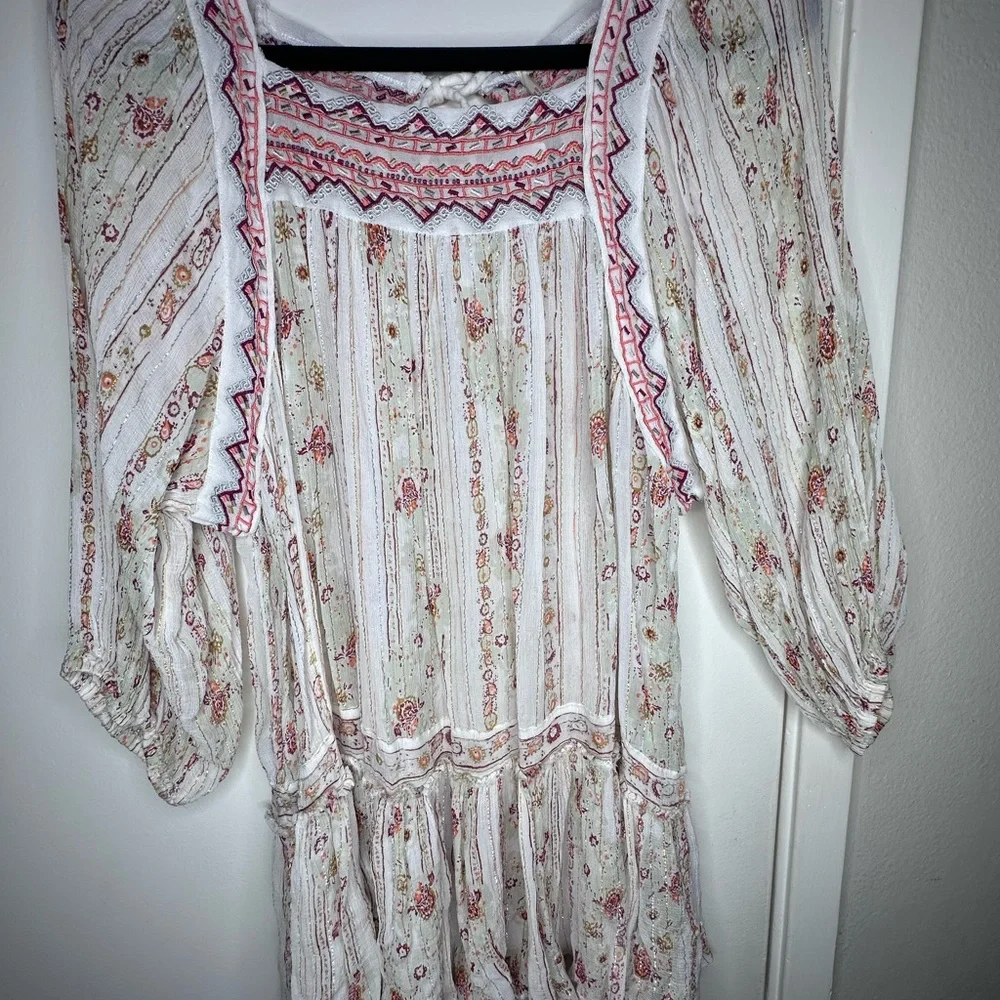 Free People Embroidered Tunic top small dance - Picture 1 of 12